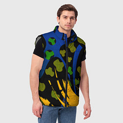 Мужской жилет Абстрактные пятна леопарда, цвет: 3D-светло-серый — фото 2