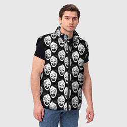 Мужской жилет Funny terrifier clown Art, цвет: 3D-черный — фото 2