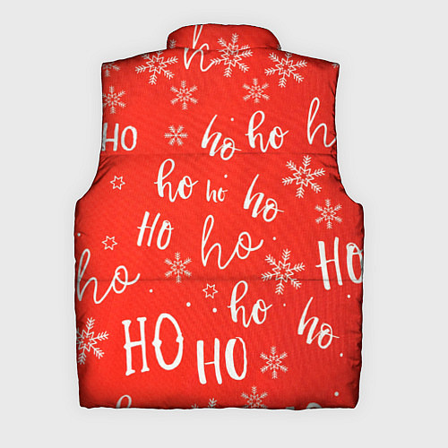 Мужской жилет Новый год ho ho ho / 3D-Черный – фото 2