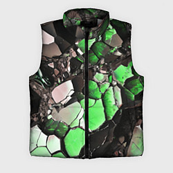 Мужской жилет Чёрно-зелёный камень