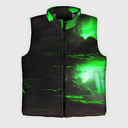 Мужской жилет Кислотный зелёный закат