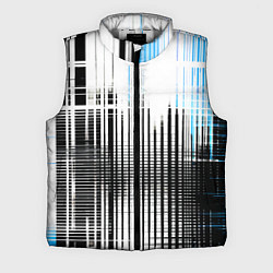 Мужской жилет Сине-чёрный гранж на белом фоне