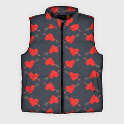 Мужской жилет Сердце со стрелой, цвет: 3D-черный