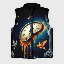 Мужской жилет Течение времени - сюрреализм, цвет: 3D-черный