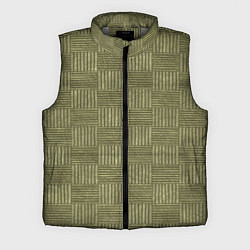 Мужской жилет Фабричная клетка, цвет: 3D-светло-серый