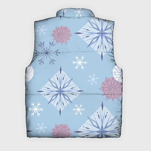 Мужской жилет Снежинки Эльзы / 3D-Черный – фото 2