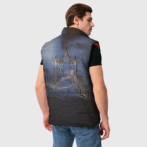Мужской жилет Замок принцессы / 3D-Красный – фото 4