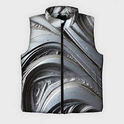 Мужской жилет Полированный серебряный металл