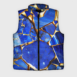 Мужской жилет A gold mineral in a blue stone