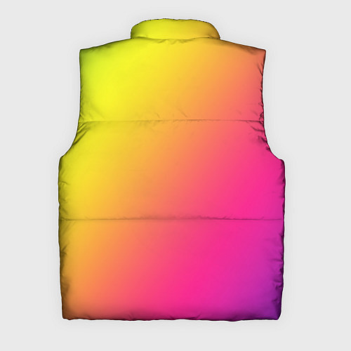 Мужской жилет Градиент зелёно-фиолетовый насыщенный / 3D-Черный – фото 2