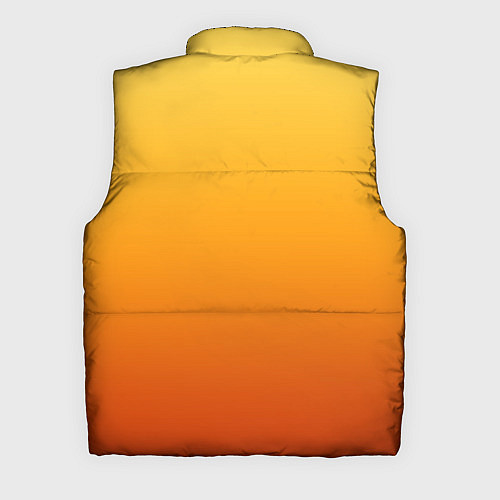 Мужской жилет Градиент мягкий жёлто-оранжевый / 3D-Светло-серый – фото 2