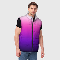 Мужской жилет Градиент Argon розово-фиолетовый, цвет: 3D-черный — фото 2
