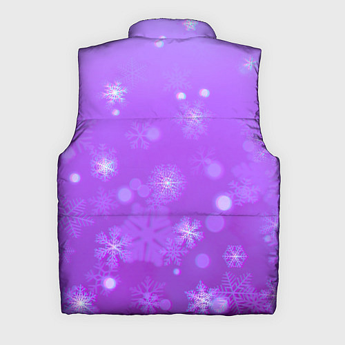 Мужской жилет Резные снежинки глитч / 3D-Светло-серый – фото 2
