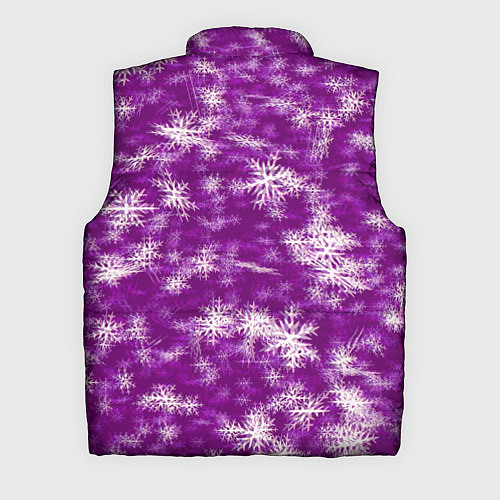 Мужской жилет Снежинки глитч / 3D-Светло-серый – фото 2