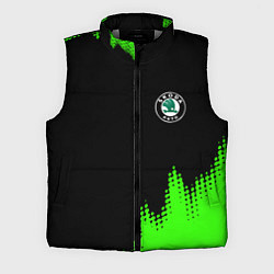 Мужской жилет Skoda краски зеленые