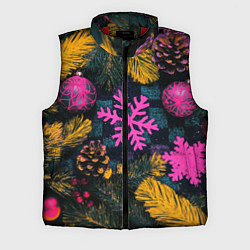 Мужской жилет Новый год и краски