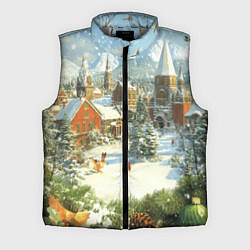 Мужской жилет Фон рождества