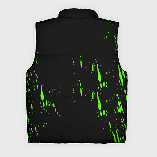 Мужской жилет Quake брызги кислотных красок / 3D-Черный – фото 2