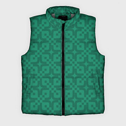 Мужской жилет Абстрактный зеленый узор