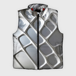 Мужской жилет Полированный металл серебряный