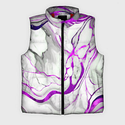 Мужской жилет Фиолетово-белый мрамор