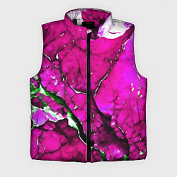 Мужской жилет Розовый треснувший камень, цвет: 3D-черный