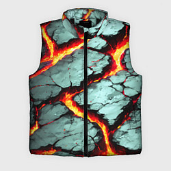 Мужской жилет Треснувший камень жёлтый, цвет: 3D-черный