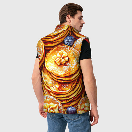 Мужской жилет Блинчики / 3D-Красный – фото 4