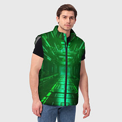 Мужской жилет Зелёный коридор, цвет: 3D-светло-серый — фото 2