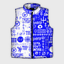 Мужской жилет Twenty one pilots лого, цвет: 3D-светло-серый