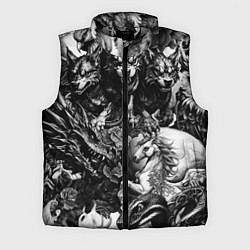 Мужской жилет Дракон и другие мифические существа в стиле тату