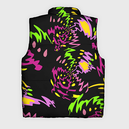 Мужской жилет Яркие абстрактные круги-зигзаги / 3D-Черный – фото 2