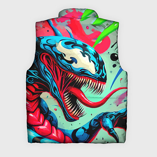 Мужской жилет Свирепый Веном - граффити / 3D-Черный – фото 2