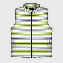 Мужской жилет Зелёный с фиолетовой полосой