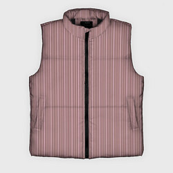 Мужской жилет Пыльно-розовый в тонкую полоску