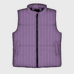 Мужской жилет Серо-фиолетовый в тонкую полоску