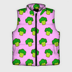 Мужской жилет Фиолетовый брокколи, цвет: 3D-светло-серый