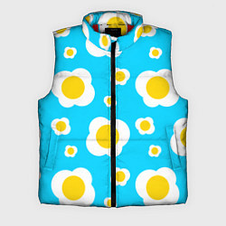 Мужской жилет Яичница голубая