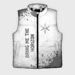 Мужской жилет Bring Me the Horizon - white gradient вертикально, цвет: 3D-черный