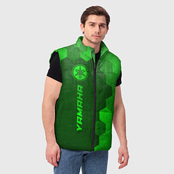 Мужской жилет Yamaha - green gradient по-вертикали, цвет: 3D-черный — фото 2