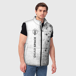 Мужской жилет Dead Space - white gradient по-вертикали, цвет: 3D-черный — фото 2