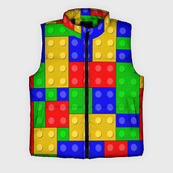 Мужской жилет Детали Лего, цвет: 3D-черный