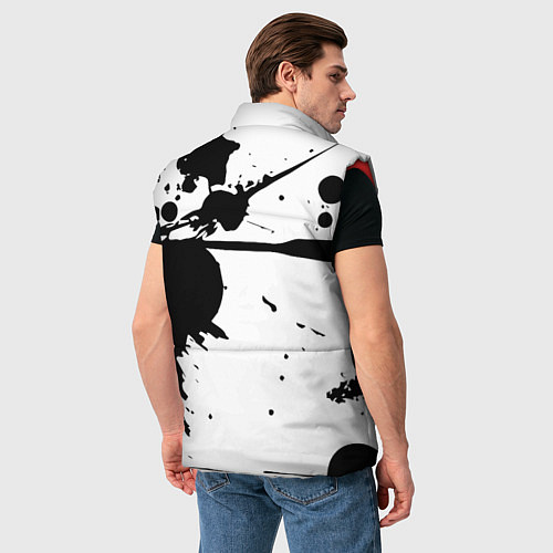 Мужской жилет Art blots - vanguard / 3D-Красный – фото 4