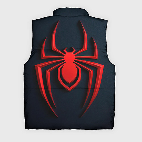 Мужской жилет Человек паук - логотип / 3D-Черный – фото 2
