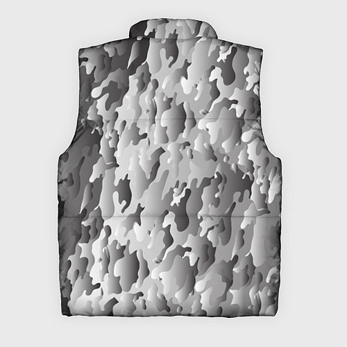 Мужской жилет Монохромный камуфляж / 3D-Черный – фото 2