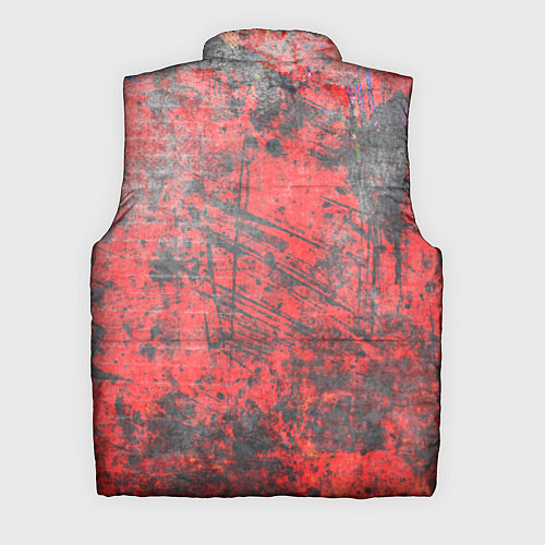 Мужской жилет Абстракция - grunge vibe / 3D-Черный – фото 2