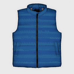 Мужской жилет Тёмный серо-синий полосатый