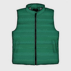 Мужской жилет Тёмный зелёный текстурные полосы