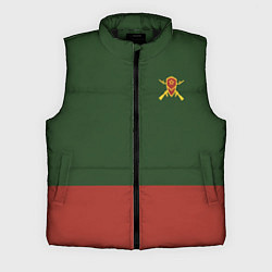 Мужской жилет Мотострелковые войска: герб со щитом, цвет: 3D-черный