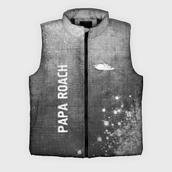 Мужской жилет Papa Roach - grey gradient вертикально, цвет: 3D-черный